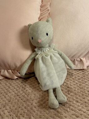 Jellycat Jolie Kitten plush toy wearing a sparkly netted dress